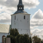 A view of Reslövs kyrka in Eslöv Kommun.