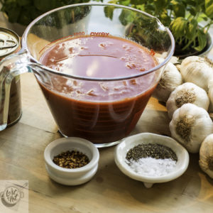 Ingredients for the Spicy omato Sauce.