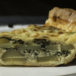 A slice ofFresh Potato Pie.