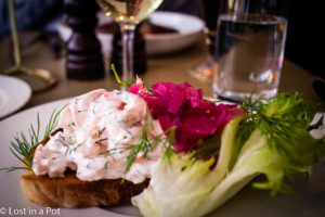 Klostergatan's Toast Skagen.