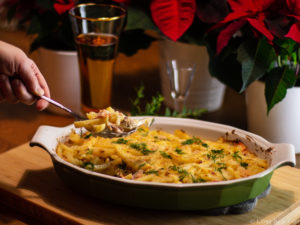 Jansson’s frestelse med Lax (Jansson’s Temptation with Salmon)