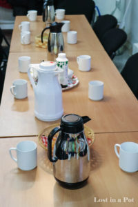 Fika table at the Lund Red Cross. Fika table at the Lund Red Cross.