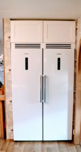 Finished fridge, freezer project.