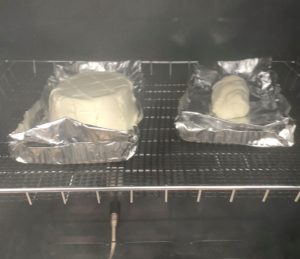 Cream cheese during smoking.